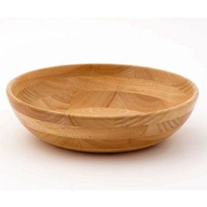 Tazón de Ensalada de Madera Premium, Tazón Grande Decorativo de Grado Alimenticio para Servir Frutas y Bocadillos, Ecológico, Minimalista, Utensilios de Cocina - Product Image 5