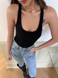 Camiseta de Manga Larga con Cuello en V para Mujer, Corte Regular, Tejido Acanalado, 100% Algodón, Secado Rápido, Top Corto con Botones Estilo Henley - Product Image 3