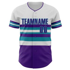 Camiseta de Béisbol Personalizada para Hombre, Manga Corta, Cierre de Botones, Nombre del Equipo 00, Impresión por Transferencia de Calor, Absorbe la Humedad, Ajuste Atlético - Product Image 5
