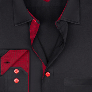 Chemise habillée en coton doux à carreaux à manches longues pour homme, idéale pour l'extérieur - Product Image 4