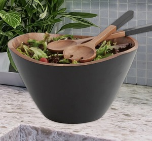 Tazón de Ensalada de Madera Premium, Vajilla Natural, Tazón para Servir Ensalada, Fruta y Pan, a Precio de Mayoreo - Product Image 5