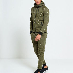 Conjunto Deportivo Personalizado Premium para Hombre, Venta Caliente 2026, Traje de Sudadera de Algodón Grueso de 2 Piezas con Cremallera Completa y Logotipo Personalizado - Product Image 1