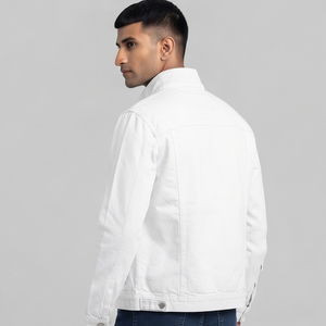 Fashion Style <b>Denim</b> <b>Jackets</b> Men Button Down Jeans Button Up <b>Jackets</b> Men's Stand Collar <b>Denim</b> <b>Jackets</b> Mens - Product Image 2