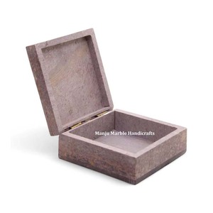 Top Ranking High-Class Manufacture Handmade Tree Of Life Carving Design Soapstone Jewelry <b>Boxes</b> With Multicolor For Giveaways - Product Image 2