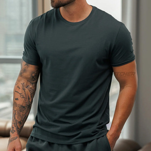 Camisetas Personalizadas para Gimnasio para Hombre, 100% Algodón Tejido Transpirable, Impresión de Logotipo Personalizado, Ropa Deportiva - Product Image 5