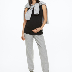 Sweat-shirts à capuche noirs unis avec pantalon, ensembles de jogging sur mesure en 2 pièces - Product Image 1