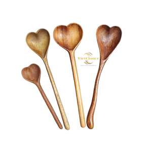 Cuillère en bois de luxe moderne de qualité supérieure, écologique, en bois naturel, ustensile de cuisine pour le camping, qualité export - Product Image 3