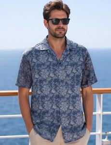 Camisa con estampado de tucán para hombre, camisa hawaiana de manga corta, informal, para playa tropical, con botones, top floral colorido de verano, camisa de verano para hombre - Product Image 3