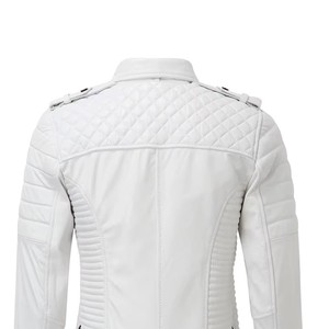 Veste en cuir de python pour femme de qualité supérieure, véritable peau de serpent gaufrée, manteau de moto tendance, service d'échantillons OEM ODM disponible - Product Image 4