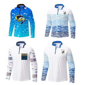 Chemises de pêche pour hommes, protection solaire, manches longues, polo, plage, SPF UV UPF 50+, t-shirts de pêche, séchage rapide, légers - Product Image 3