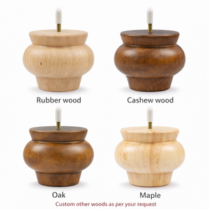 Pata de Mueble Redonda Clásica de Madera Maciza, Pata de Repuesto para Sofá, Gabinete, Mesa, Fabricante de Piezas de Muebles - Product Image 3