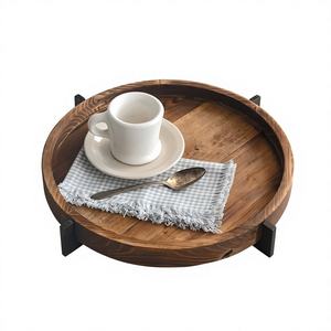 Bandejas de Servir Desechables Ecológicas de Madera con Logotipo Personalizado, Hechas a Mano, Decorativas, Aptas para Lavavajillas y Microondas, para Café y Uso Doméstico - Product Image 5