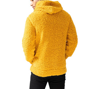 OEM <b>Men's</b> Winter Plain Color Oversized Custom Breathable <b>Sherpa</b> Hoodies / New Customized Made Design <b>Men</b> <b>Sherpa</b> <b>Fleece</b> Hoodies - Product Image 4