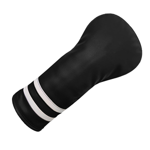 Housse de tête de club de golf en cuir PU souple et léger avec logo personnalisé, fermeture élastique imperméable, en vente - Product Image 3