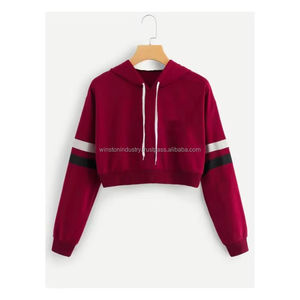 Women's Casual Long Sleeve Crop Top <b>Hoodies</b> New Arrival Winter <b>Sweatshirts</b> for <b>Girls</b> - Product Image 3