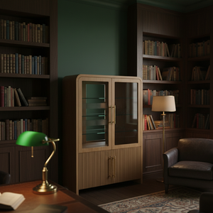 Display Cabinet Solid Wood Modern Coffee <b>Table</b> for Living Room Genuine Leather Living Room Furniture Factory Direct OEM ODM - Product Image 6