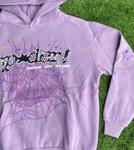 Felpa con Cappuccio Oversize Personalizzata a Prezzo Conveniente, Stile Y2K Streetwear con <span class=keywords><strong>Ragnatela</strong></span> di Strass e Personalizzazione Completa - Product Image 3