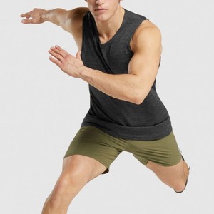Camiseta sin Mangas para Hombre, Color Gris Oscuro, Cuello Redondo, Tejido de Punto, Estilo Casual, Transpirable, Poliéster, Ajuste Cómodo, Último Modelo 2026 - Product Image 6