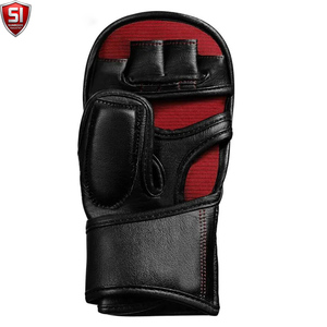ถุงมือ MMA คุณภาพสูงสำหรับการฝึกซ้อม ผลิตตามสั่ง ทำจากหนัง PU กันลื่น สายรัดข้อมือปรับได้ ปิดด้วยแถบตีนตุ๊กแก สำหรับผู้ใหญ่ - Product Image 3