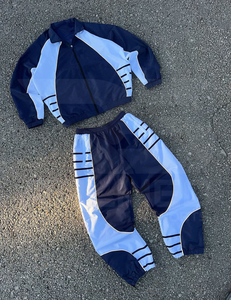 Adult Wear <b>Tracksuit</b> Sublimation <b>Tracksuit</b> Set 100% Nylon Quick Dry Zipper Jacket Short Trouser Loose Fit Summer Sporty Style - Product Image 1