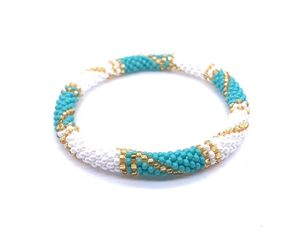 Pulsera de Cuentas de Vidrio Hechas a Mano para Mujer, con Diamantes Incrustados, Diseño Religioso, Último Diseño de la India, Hecha a Mano para Mujeres y Niñas - Product Image 1