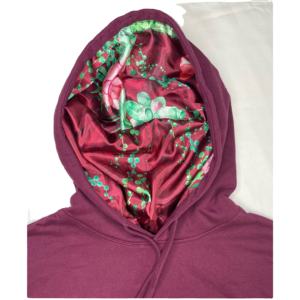 Pull à capuche doublé en Satin personnalisé de haute qualité - Product Image 1