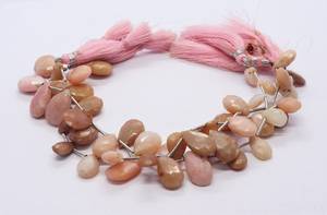 AAA Natural Pink <b>Opal</b> Faceted Pear Shape Briolette 7x9-9x14MM Pink <b>Opal</b> Gemstone Beads 8 Inch Strand High Quality Pear Beads - Product Image 5