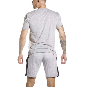 Top High Quality Men's T-shirt <b>Sets</b> Short Sleeve Summer Sports Slim Fit <b>Twin</b> <b>Sets</b> With Custom Logo Two Piece <b>Set</b> Shorts <b>Set</b> - Product Image 5