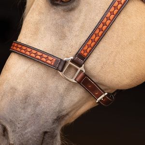 Harnais pour cheval en cuir fantaisie fait main, design perlé coloré, style western réglable, durable, confortable, quincaillerie en laiton ADIBA - Product Image 2