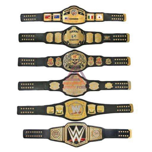 Ceintures de championnat universel de lutte poids lourd personnalisées en métal de zinc, taille adulte, sangle en cuir souple, taille haute, durables - Product Image 1
