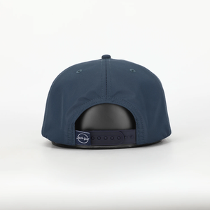 Unisex Dark Blue Custom Embroidery Logo Snapback Hats 5-Panel Unstructured Sport Adjustable 100% Cotton Animal Vietnam Factory - Product Image 5