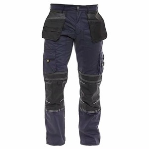 Men's Hi Vis Polyester Safety <b>Work</b> Pants Casual High Visibility Reflective Trousers with Cargo Pockets Customizable Logo Support - Product Image 5