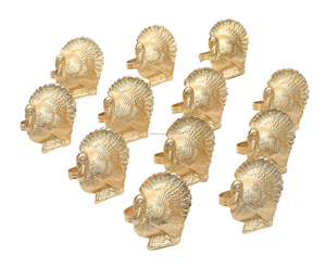 Hot Selling Golden Bird Shaped Napkin <b>Ring</b> Luxury Wood <b>Circle</b> Napkin Buckle for Party Table Decoration Wholesale Bulk Quantity - Product Image 5