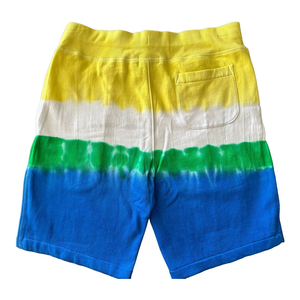 Shorts tie-dye pour hommes, style streetwear, coton et polyester, taille à cordon, été, vente en gros - Product Image 2