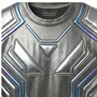 T-shirt Homme Oversize Luxe Brillant en Coton Respirant 100% – Imprimé Urbain Métallique Tendance Streetwear Décontracté
