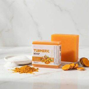 สบู่ขมิ้นใสทำมือคุณภาพสูง สำหรับผู้บริโภคชาววีแกน ช่วยให้ผิวขาวกระจ่างใส - ขายส่งสำหรับผู้ซื้อทั่วโลก - Product Image 1