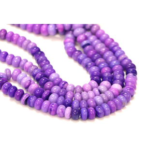 Cuentas de Ópalo Morado en Forma de Rondelle: Gemas de Calidad para Joyería y Artesanía (7-9mm) - Product Image 2