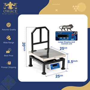 Balance de table compacte numérique en acier doux avec une capacité de 50 kg, garantie 1 an, pour les épiceries et les comptoirs de vente au détail - Product Image 6