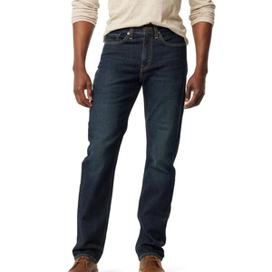 Nouveau Jean en Denim pour Homme, Coupe Slim Droite Extensible, Style Business Décontracté, en Coton Noir - Product Image 4