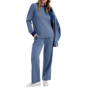 Ensemble de survêtement pour femme de haute qualité, tenue décontractée moderne conçue pour un port quotidien confortable, la détente à la maison et les voyages - Product Image 3