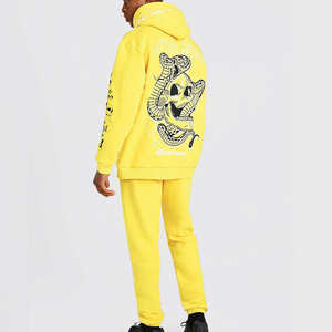 Conjunto Deportivo Informal Personalizado de Alta Calidad, Impermeable, Elástico en Cuatro Direcciones, Transpirable, con Capucha, Pantalones Deportivos y Sudadera con Capucha Unisex - Product Image 2