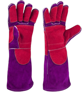 Gants de travail en cuir de vachette renforcé de qualité supérieure, usage général, pour le soudage, avec manchette de sécurité, résistants à la chaleur, très résistants - Product Image 5