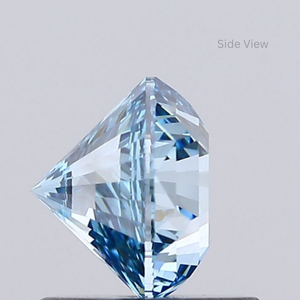 SHREERAJ SOLITAIRE - Diamante Cultivado en Laboratorio con Corte Escalonado, 1 Quilate, Certificado IGI, Color Azul Intenso, Corte Hexagonal para Joyería - Product Image 2