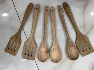 Vintage <b>Wooden</b> Spoons <b>Rustic</b> Kitchen Design Custom Logo Engraving OEM Support - Product Image 5