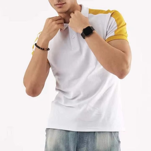 Camiseta de Golf de Punto con Logotipo Bordado de Nuevo Diseño, Transpirable, Informal y a la Moda para Hombre, Estampada en Serigrafía de Gran Tamaño - Product Image 3