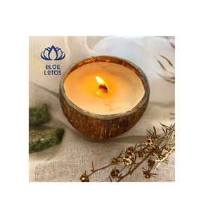 Bougie en Coque de Noix de Coco Sûre et Écologique 2026, Cire de Soja Végétale Pure, Idéale pour la Relaxation en Spa et l'Aromathérapie à Domicile, Fournisseur Direct - Product Image 1