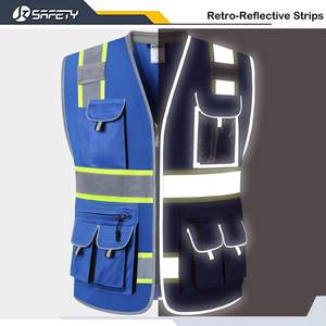 Chaleco de Seguridad Reflectante de Alta Visibilidad, Clase 3 ANSI EN ISO 20471, 100% Poliéster, Unisex, para Trabajo y Construcción - Product Image 5