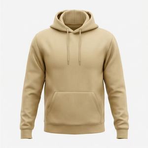 เสื้อฮู้ดผู้ชายทรงปกติ สไตล์สตรีท ผ้าฟลีซ 100% คอตตอน มีกระเป๋า  แบบเรียบ  สำหรับฤดูหนาว เป็นมิตรกับสิ่งแวดล้อม ขายส่ง - Product Image 1