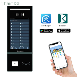 Thinmoo Android Video <span class=keywords><strong>intercom</strong></span> Nhận dạng khuôn mặt 8inch Cửa Điện thoại tùy chỉnh cho đa-căn hộ Video Doorphone - Product Image 2