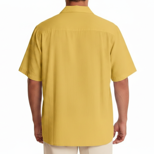 เสื้อเชิ้ตแขนสั้นสไตล์ลำลอง คอปกพับได้ สำหรับฤดูร้อน ผู้ชาย น้ำหนักเบา สวมใส่สบาย ขายส่ง - Product Image 6